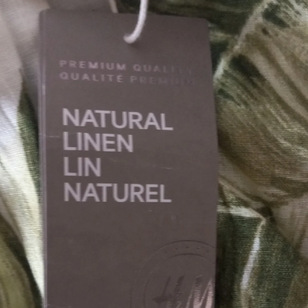 H&M Printed Linen Button Tank sz L - Picture 8 of 9